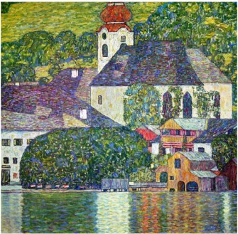 Kirche In Unterach Am Attersee, Church In Unterach On Attersee - Gustav Klimt Painting